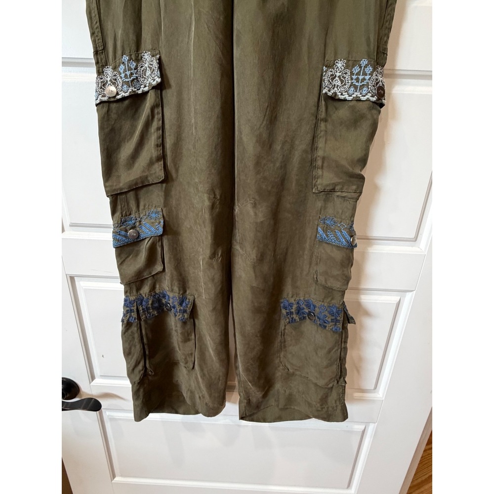 Johnny Was Karlie Jones Cargo Pants Size Small Boho Utility Fairy Grunge - Picture 4 of 12